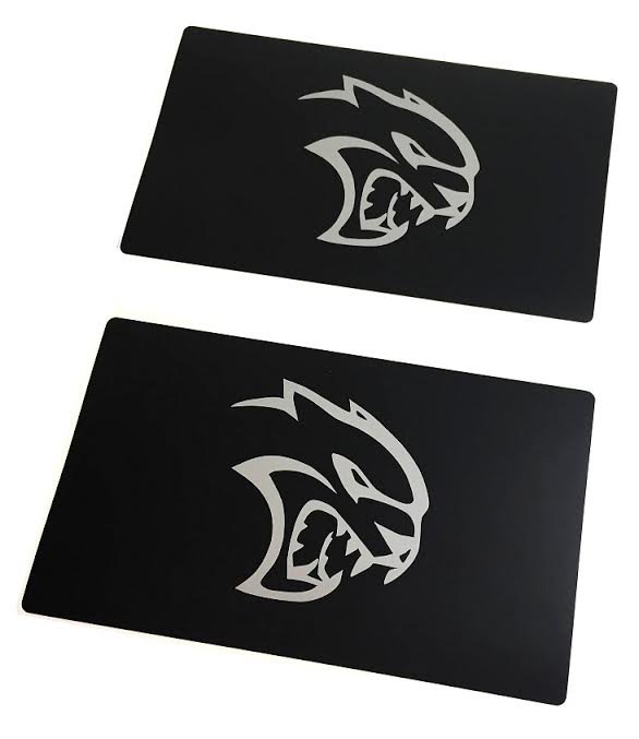 20152018 Challenger Hellcat Logo Visor Covers